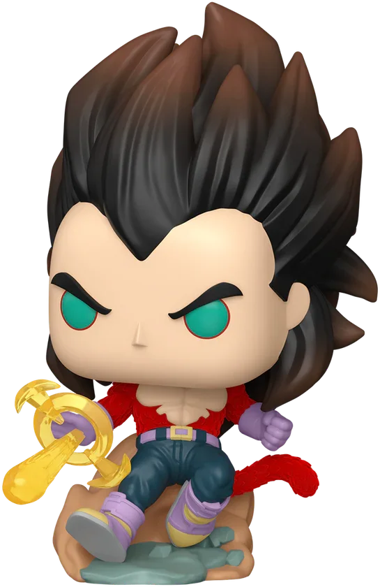 FUN87234 Dragon Ball: GT - Super Saiyan 4 Vegeta (with chase) US Exclusive Flocked Pop! Vinyl [RS] - Funko TBA - Titan Pop Culture