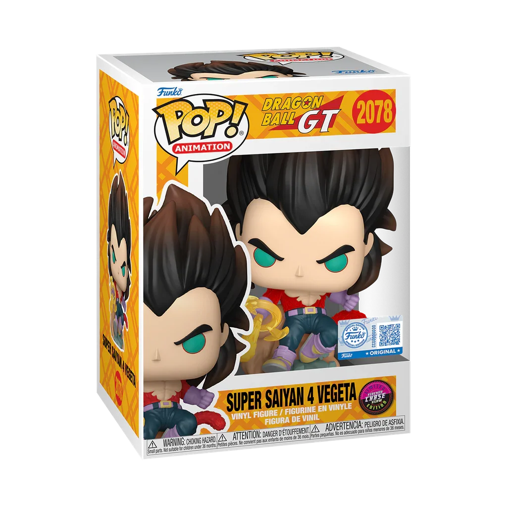 FUN87234 Dragon Ball: GT - Super Saiyan 4 Vegeta (with chase) US Exclusive Flocked Pop! Vinyl [RS] - Funko TBA - Titan Pop Culture