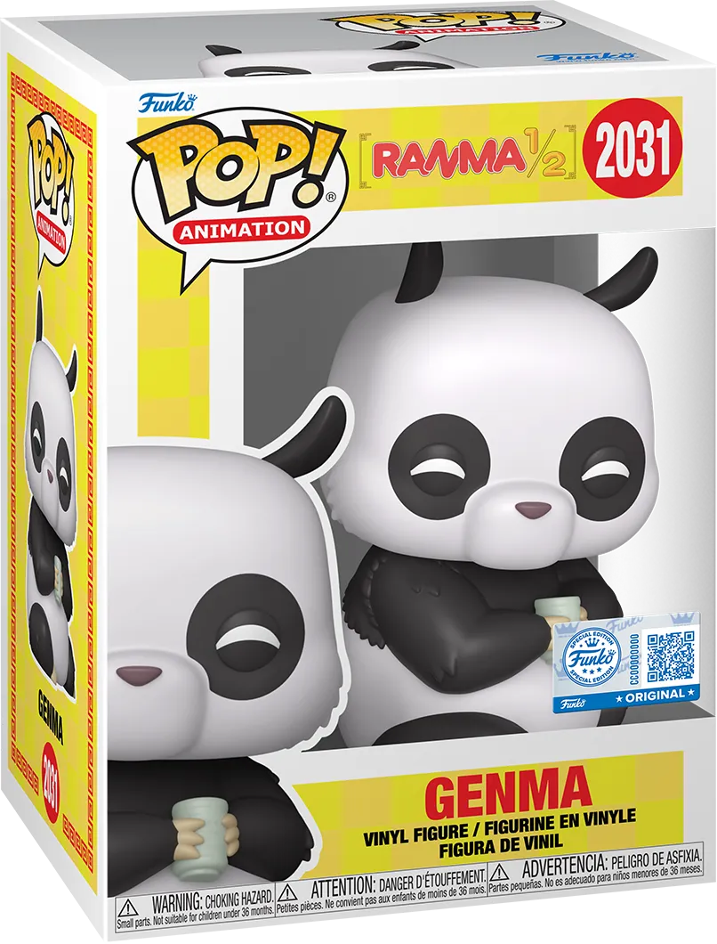 FUN87238 Ranma 1/2 - Genma (Panda) US Exclusive Pop! Vinyl [RS] - Funko - Titan Pop Culture