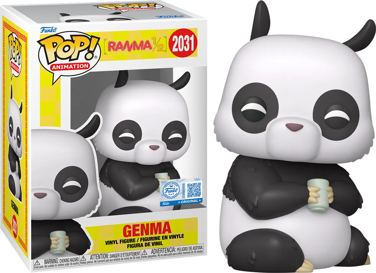 FUN87238 Ranma 1/2 - Genma (Panda) US Exclusive Pop! Vinyl [RS] - Funko - Titan Pop Culture