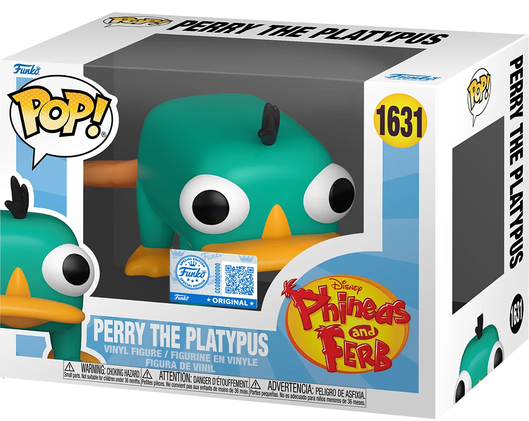 FUN87241 Phineas and Ferb - Perry the Platypus Pop! Vinyl - Funko - Titan Pop Culture