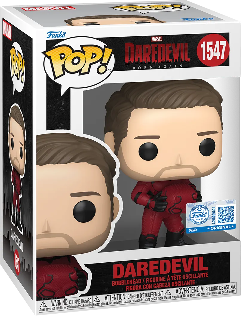 FUN87249 Daredevil: Born Again - Daredevil Unmasked US Exclusive Pop! Vinyl [RS] - Funko - Titan Pop Culture