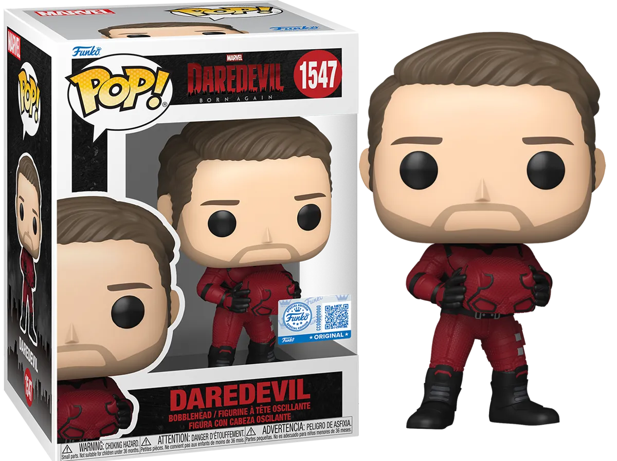 FUN87249 Daredevil: Born Again - Daredevil Unmasked US Exclusive Pop! Vinyl [RS] - Funko - Titan Pop Culture