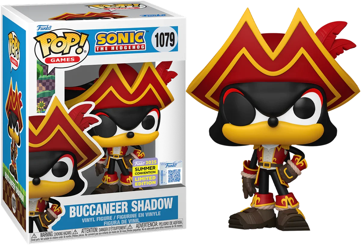 Sonic the Hedgehog - Buccaneer Shadow (SDCC 2025) Vinilo Pop! Exclusivo [RS]