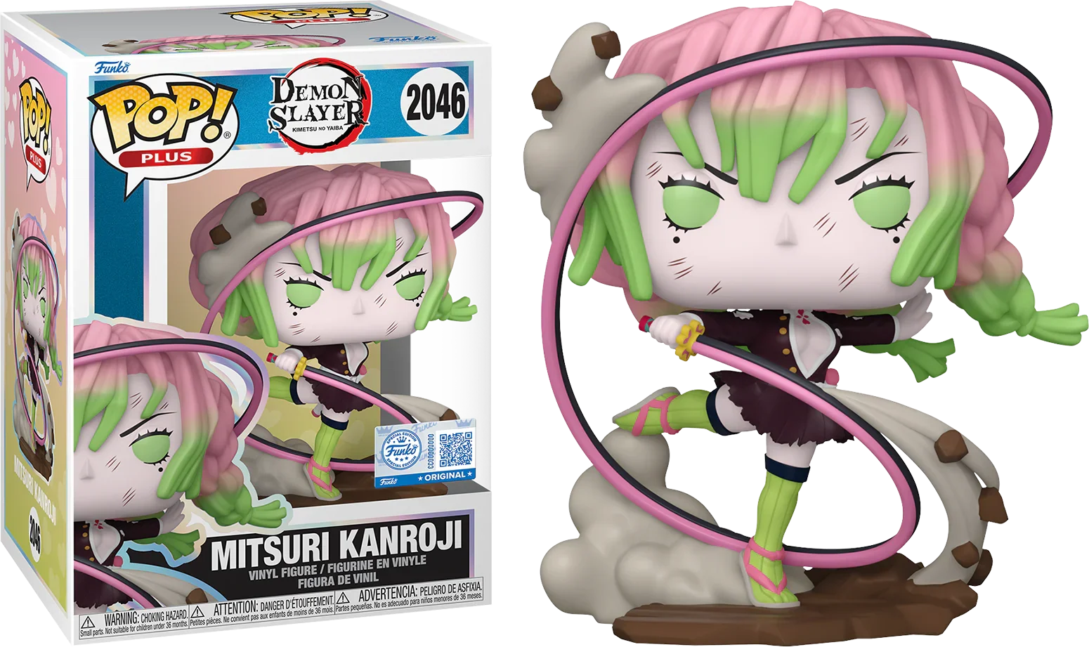 Demon Slayer - Mitsuri Kanroji (con espada) Figura Pop! Plus exclusiva de EE. UU. [RS]