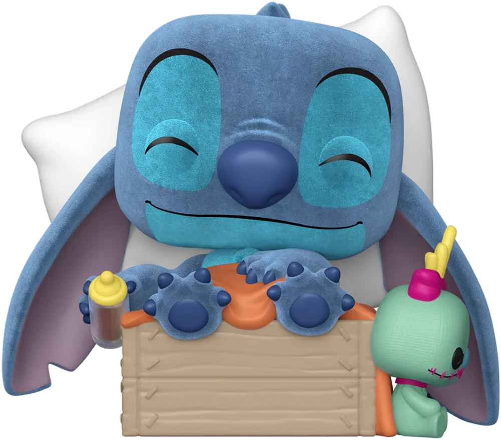 FUN88212 Lilo & Stitch - Sleeping Stitch in Box US Exclusive Flocked Pop! Plus [RS] - Funko - Titan Pop Culture