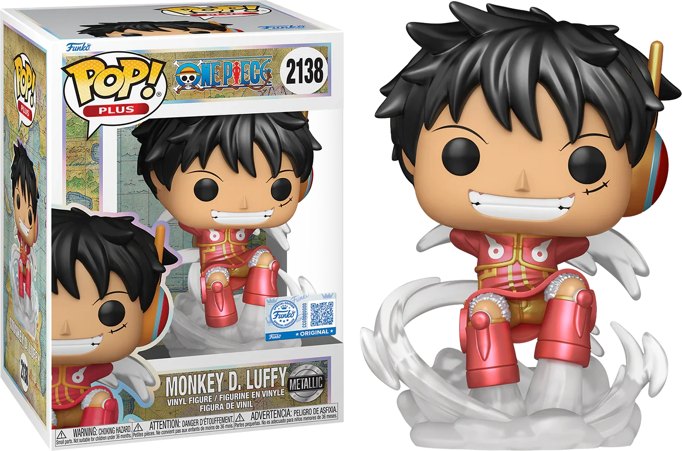One Piece - Luffy (Egghead) US Exclusive Metallic Pop! Vinyl [RS]