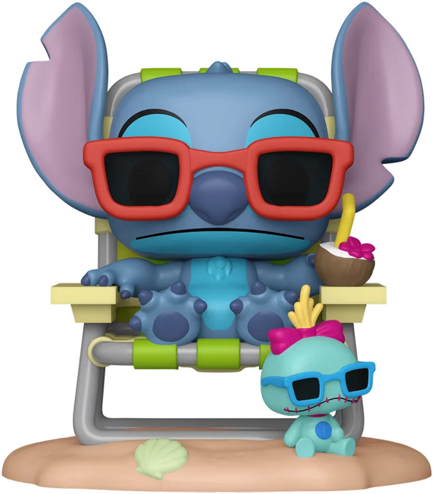FUN88469 Lilo & Stitch - Stitch in Sunlounger US Exclusive Pop! Premium [RS] - Funko - Titan Pop Culture