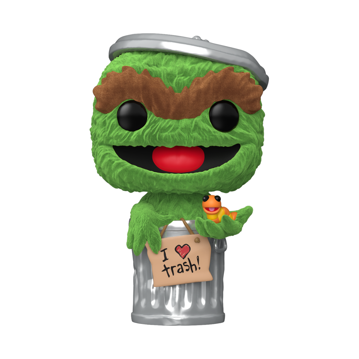 Sesame Street - Oscar the Grouch Flocked Pop! Vinyl [RS]