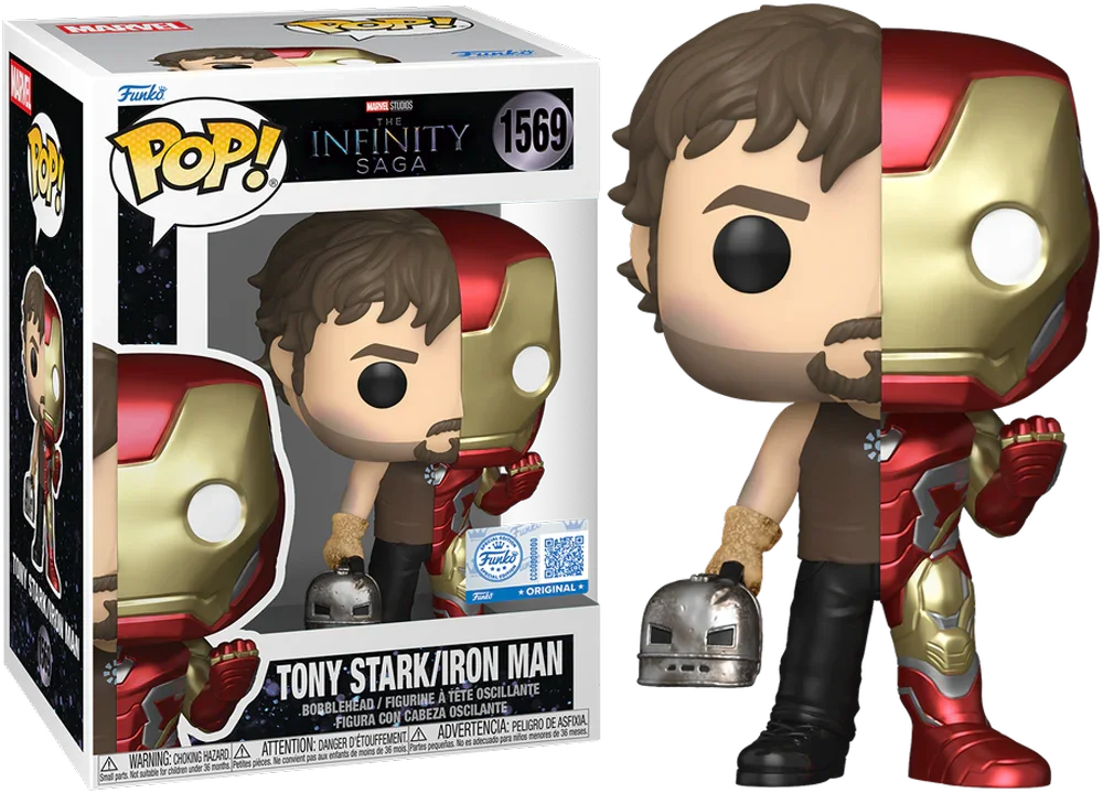 Marvel: Split - Tony Stark/Iron Man Pop! Vinyl [RS]