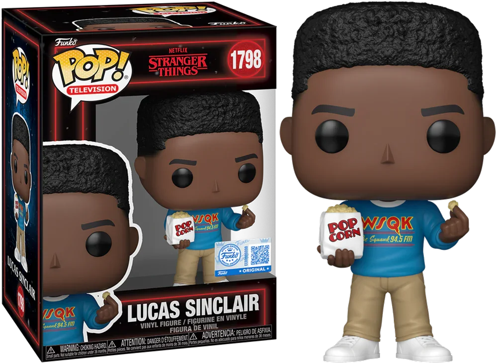 Stranger Things - Lucas Sinclair with Popcorn US Exclusive Pop! Vinyl [RS]