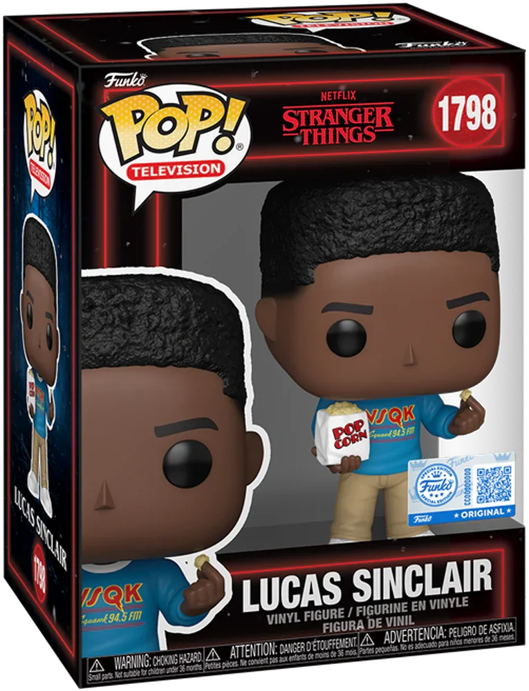 Stranger Things - Lucas Sinclair with Popcorn US Exclusive Pop! Vinyl [RS]