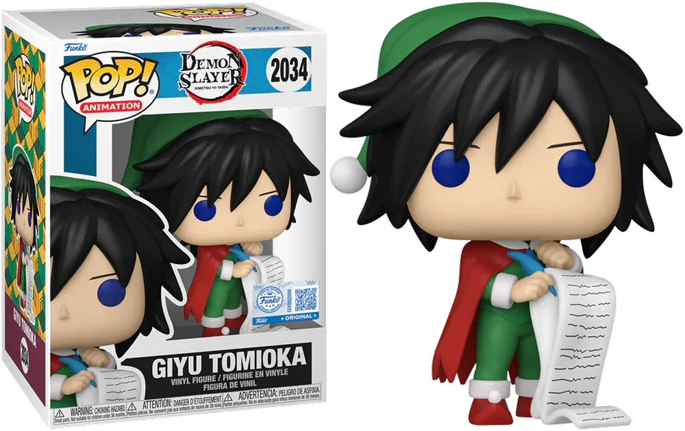 Demon Slayer - Giyu Tomioka (Holiday) Vinilo Pop! Exclusivo para EE. UU. [RS]