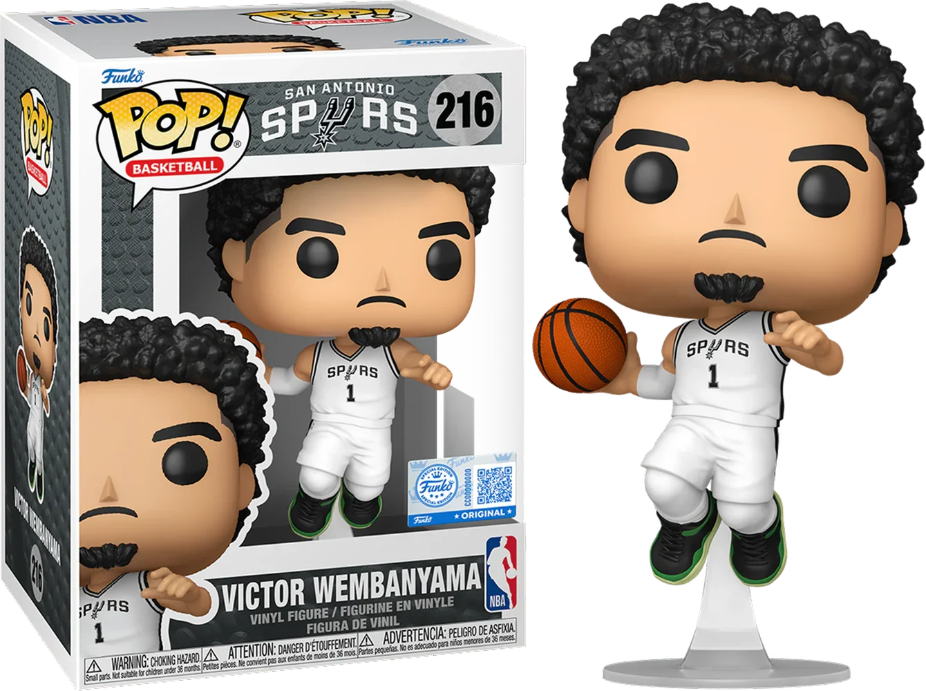NBA: Spurs - Victor Wembanyama US Exclusive Pop! Vinyl [RS]