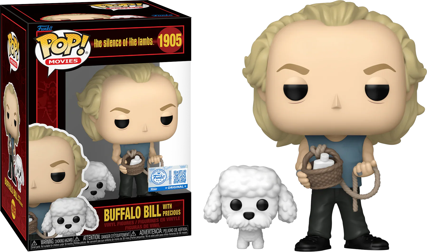 El Silencio de los Inocentes - Buffalo Bill con Perro (Exclusiva en EE. UU.) Vinilo Pop! [RS]