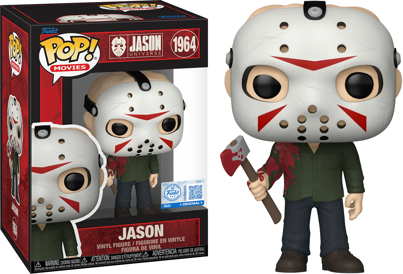 Friday the 13th - Jason with Axe US Exclusive Pop! Vinyl [RS]