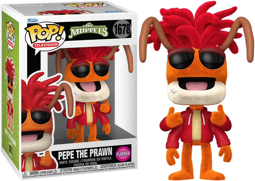 Muppets - Pepe the Prawn (Flocked) Pop! Vinyl