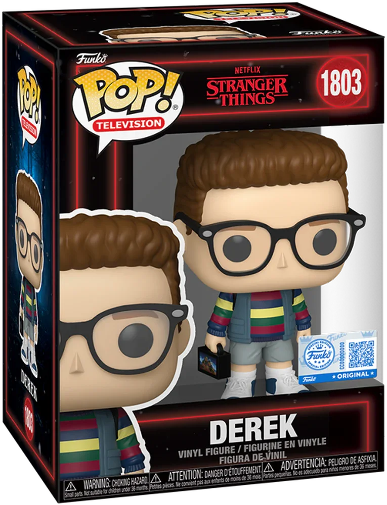 Stranger Things - Derek Turnbow - Vinilo Pop! Exclusivo para EE. UU. [RS]