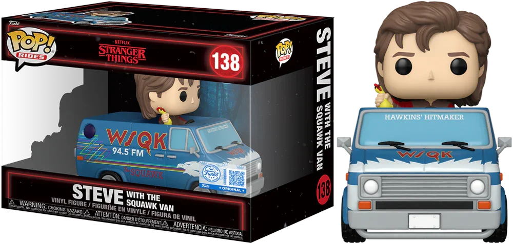 Stranger Things - Steve with Squawk Van US Exclusive Pop! Ride [RS]