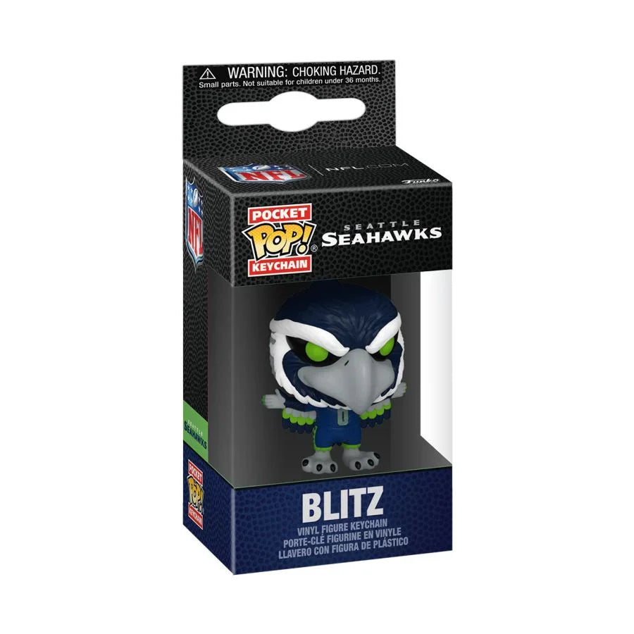 FUN89133 NFL: Mascots - Seattle Seahawks Blitz Pop! Keychain - Funko - Titan Pop Culture