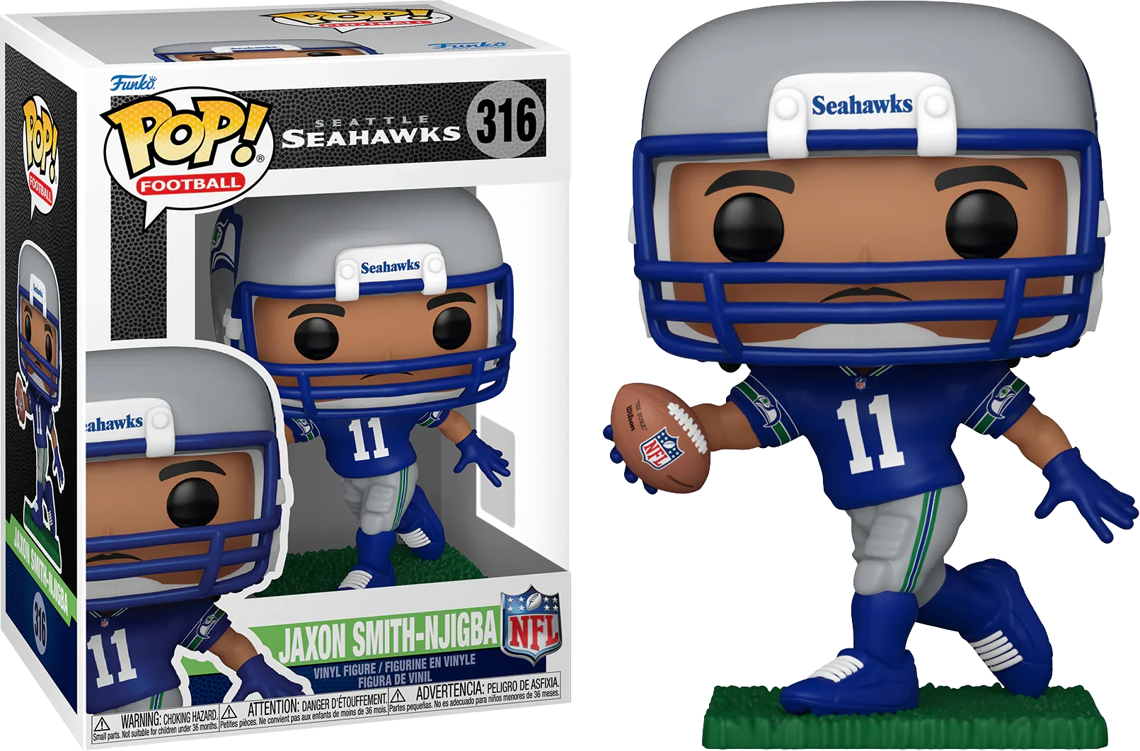 FUN89149 NFL: Seahawks - Jaxon Smith-Njigba Pop! Vinyl - Funko - Titan Pop Culture