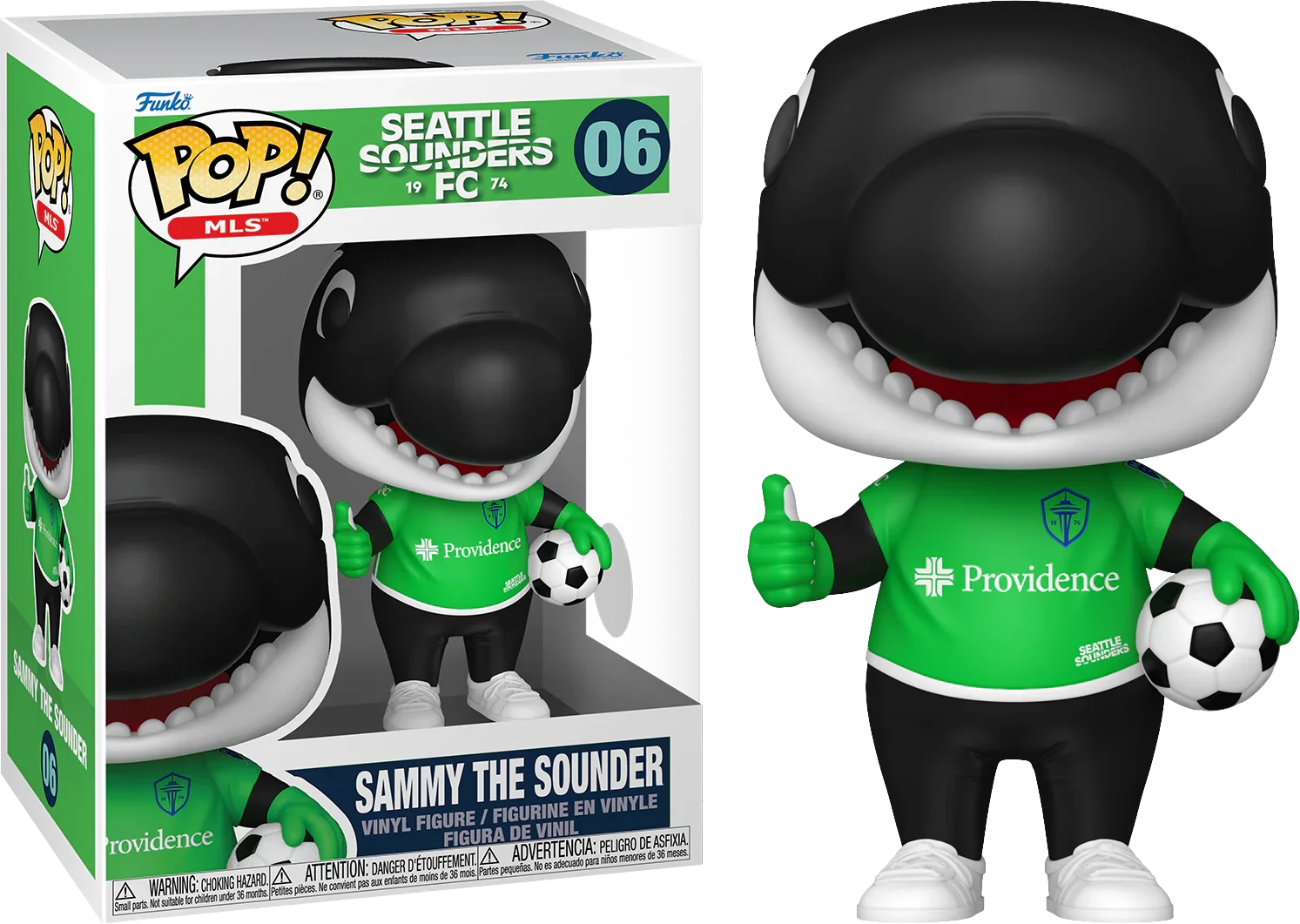 FUN89156 MLS: Mascots - Sammy the Sounder Pop! Vinyl - Funko - Titan Pop Culture