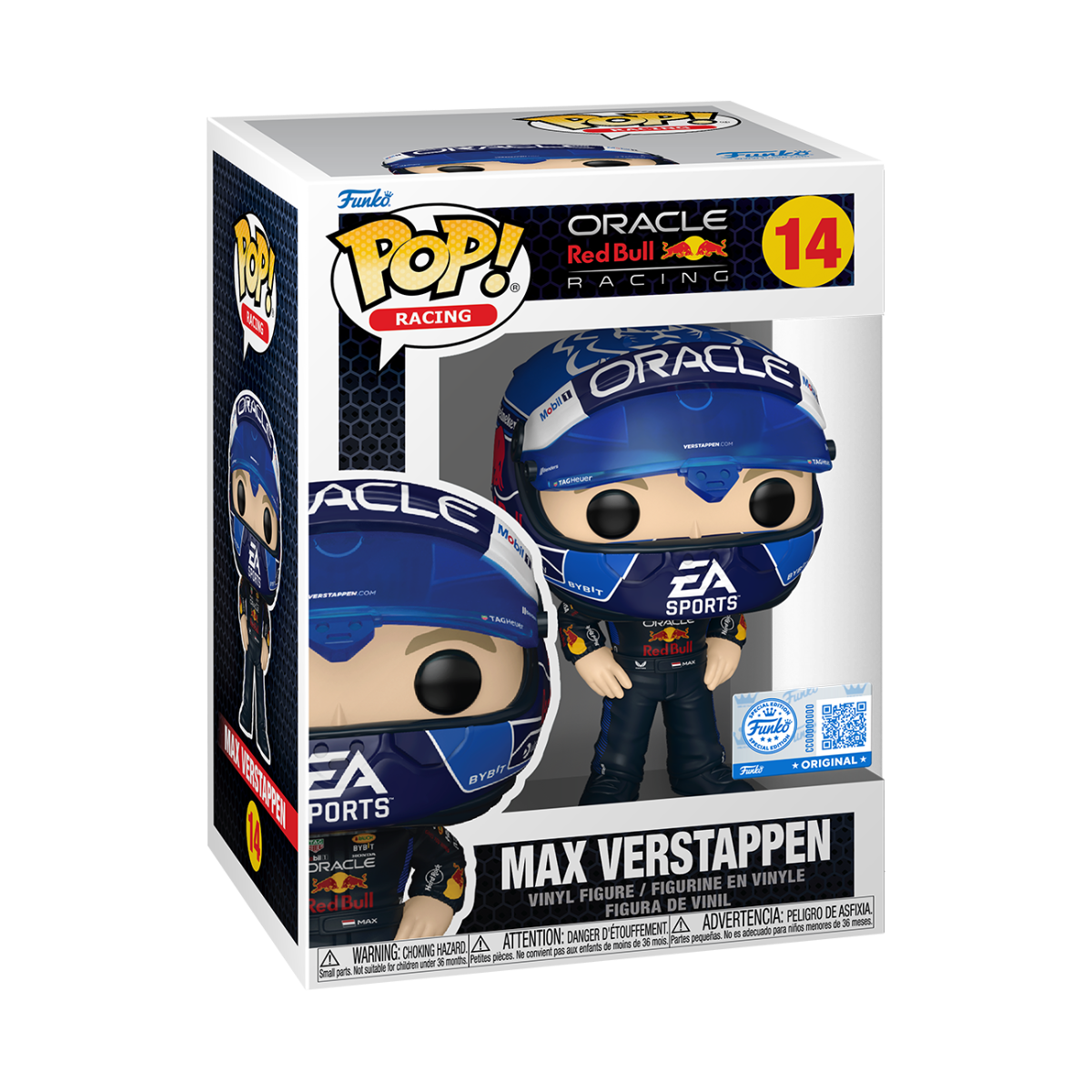 Fórmula 1 - Max Verstappen con casco de EE. UU. Pop! Vinyl exclusivo para EE. UU. [RS]