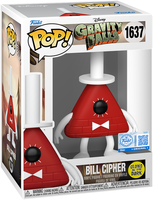Gravity Falls - Bill US Exclusive Glow Pop! Vinyl [RS]