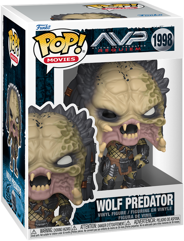 Alien Vs Predator: Requiem - Wolf Predator Pop! Vinyl - Chase Bundle