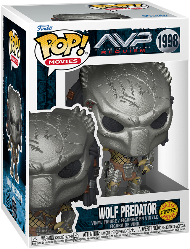 Alien Vs Predator: Requiem - Wolf Predator Pop! Vinyl - Chase Bundle