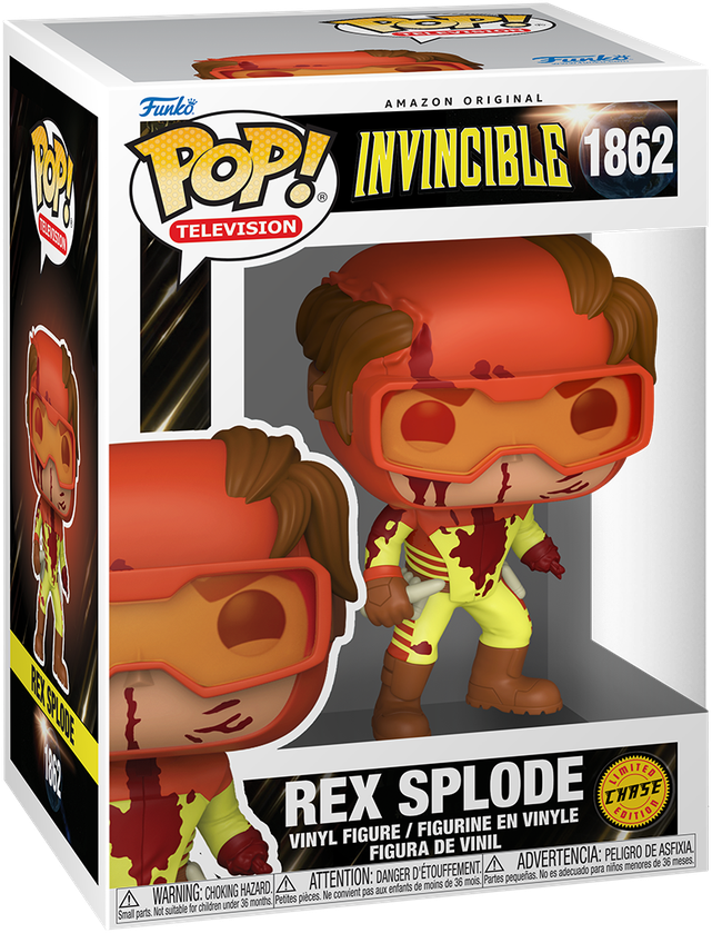 Invencible - Rex Splode Pop! Vinilo - Paquete Chase