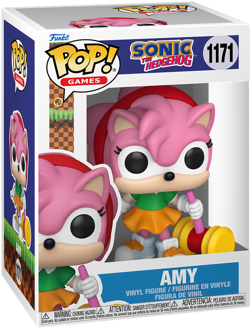 Sonic the Hedgehog - Amy con Piko Hammer - Vinilo Pop! - Paquete Chase
