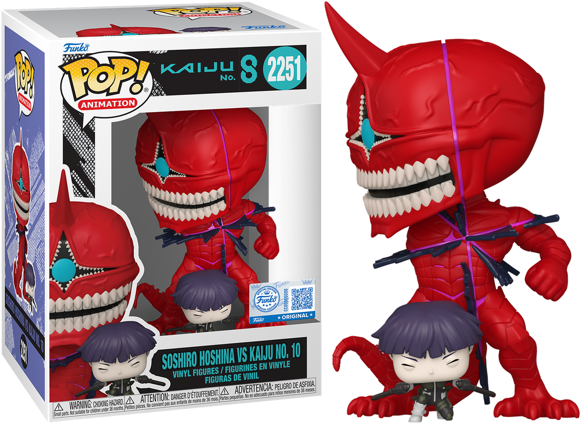 Kaiju No.8 - Soshiro Hoshina Vs Kaiju No.10 US Exclusive Pop! Vinyl [RS]