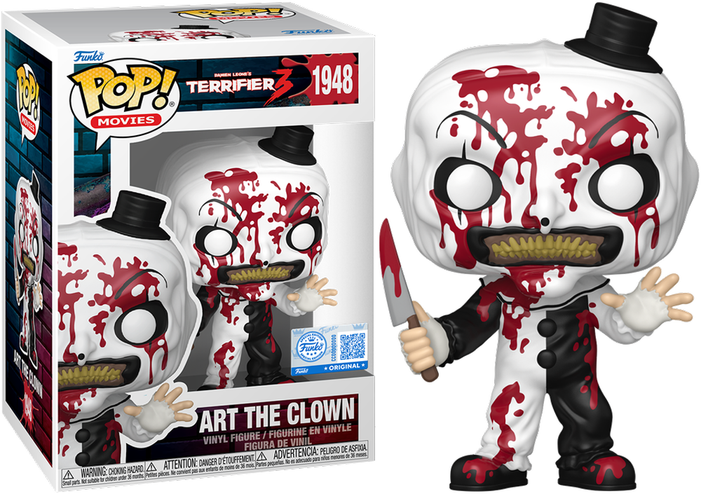 Terrifier - Art the Clown (Bloody) US Exclusive Pop! Vinyl - Chase Bundle [RS]