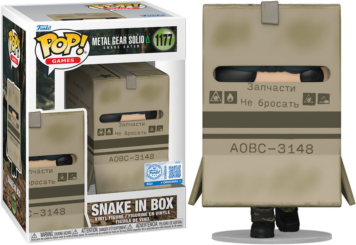 Metal Gear Solid 3: Snake Eater - Figura de vinilo Pop! de Snake in Box [RS]