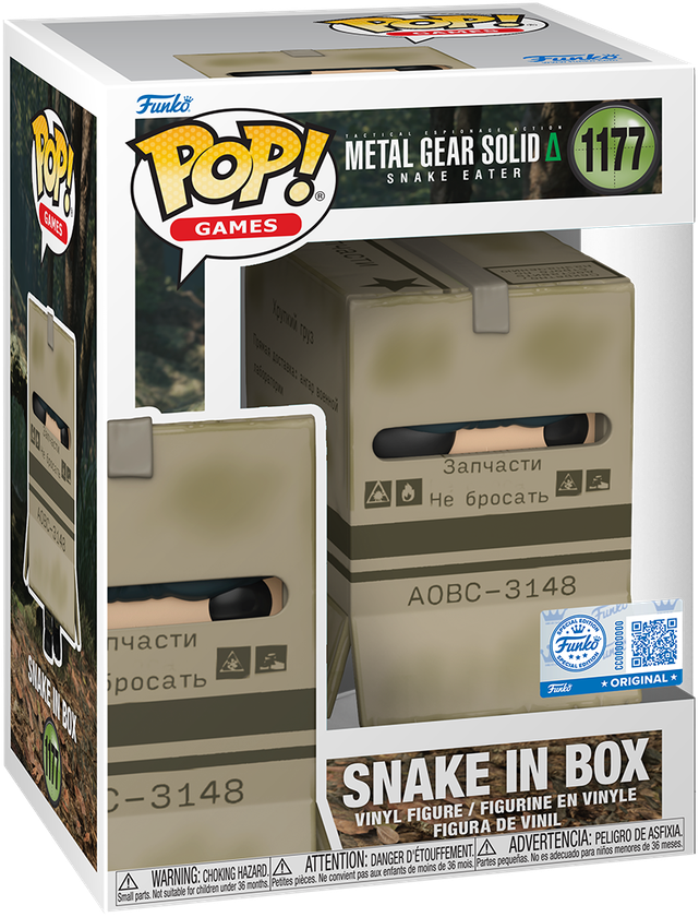 Metal Gear Solid 3: Snake Eater - Figura de vinilo Pop! de Snake in Box [RS]
