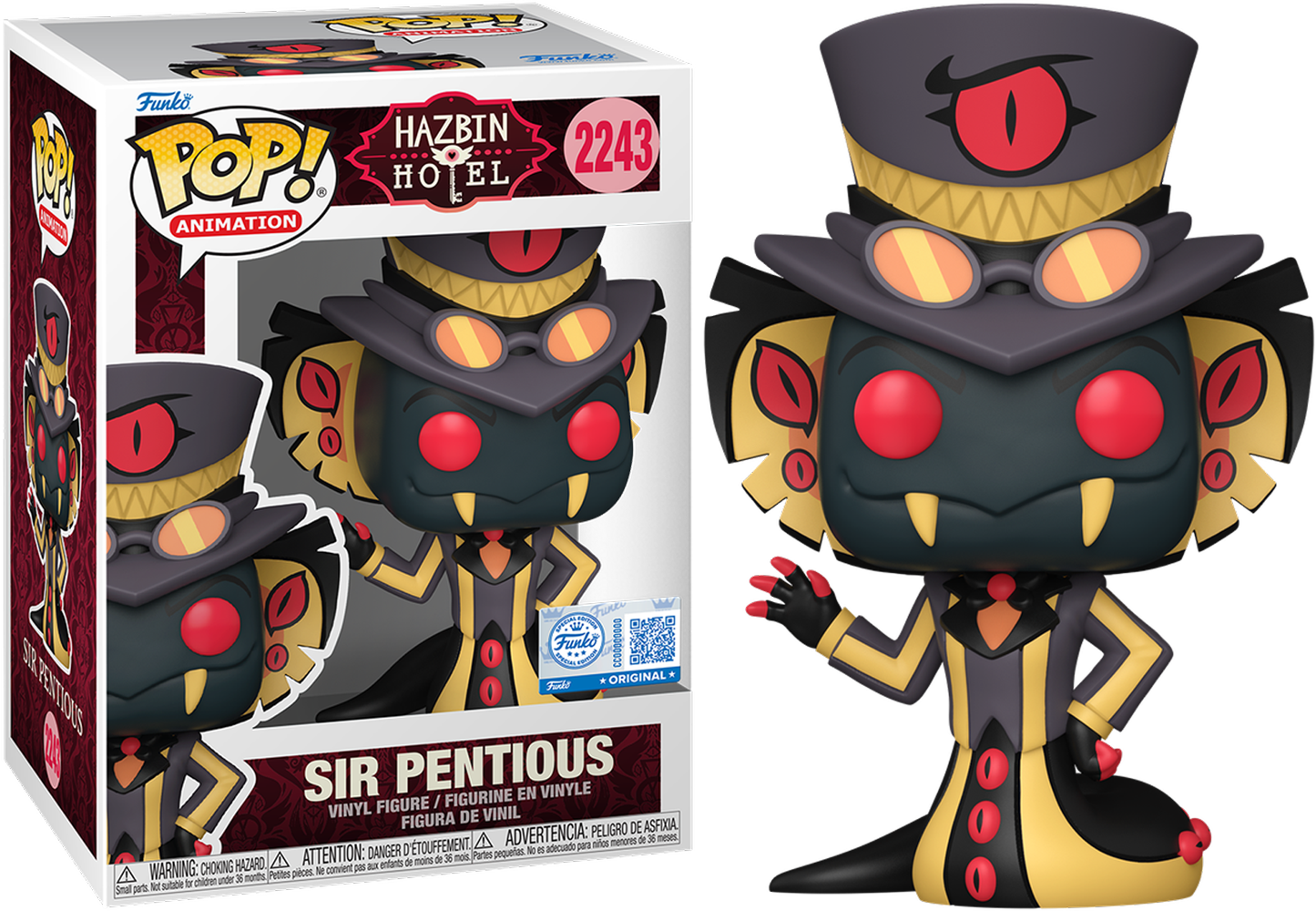 Hazbin Hotel - Sir Pentious US Exclusive Pop! Vinyl - Chase Bundle [RS]