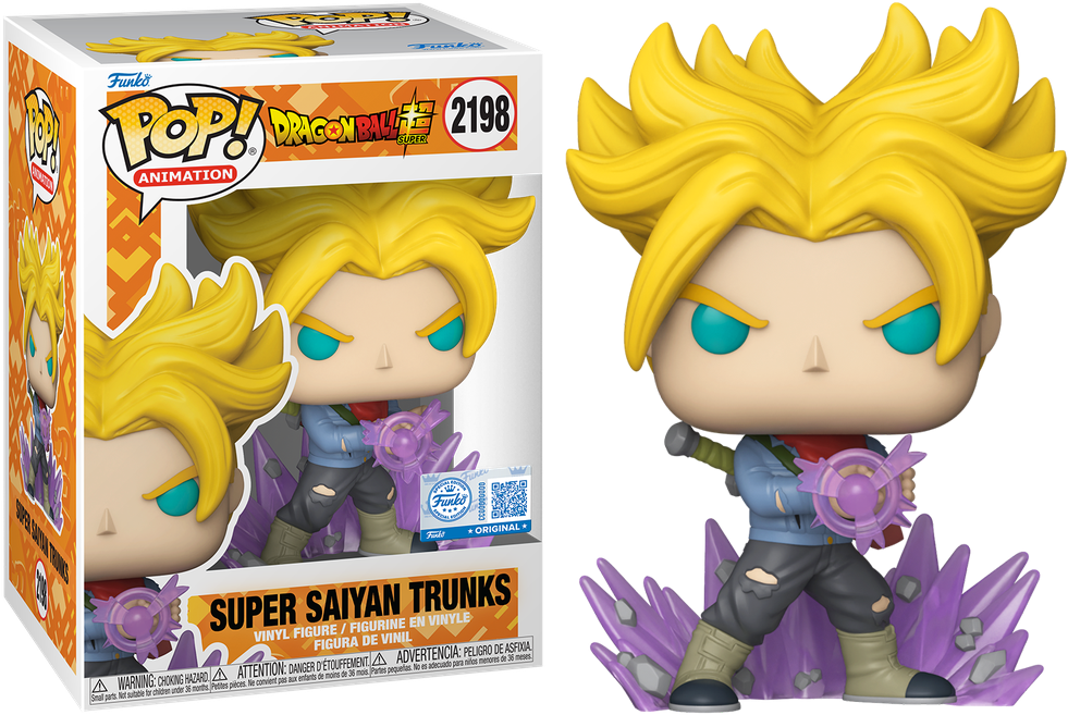 Dragon Ball Super - Super Saiyan Trunks (with chase) US Exclusive Pop! Vinyl [RS]