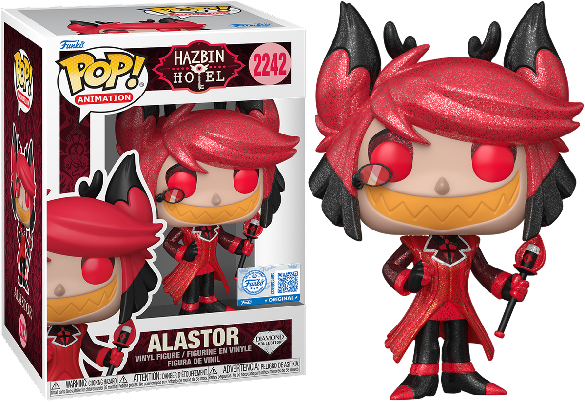 Hazbin Hotel - Alastor US Exclusive Diamond Glitter Pop! Vinyl [RS]