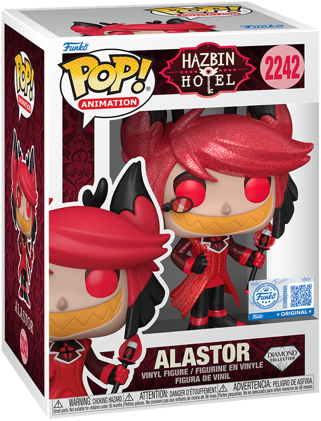 Hazbin Hotel - Alastor US Exclusive Diamond Glitter Pop! Vinyl [RS]