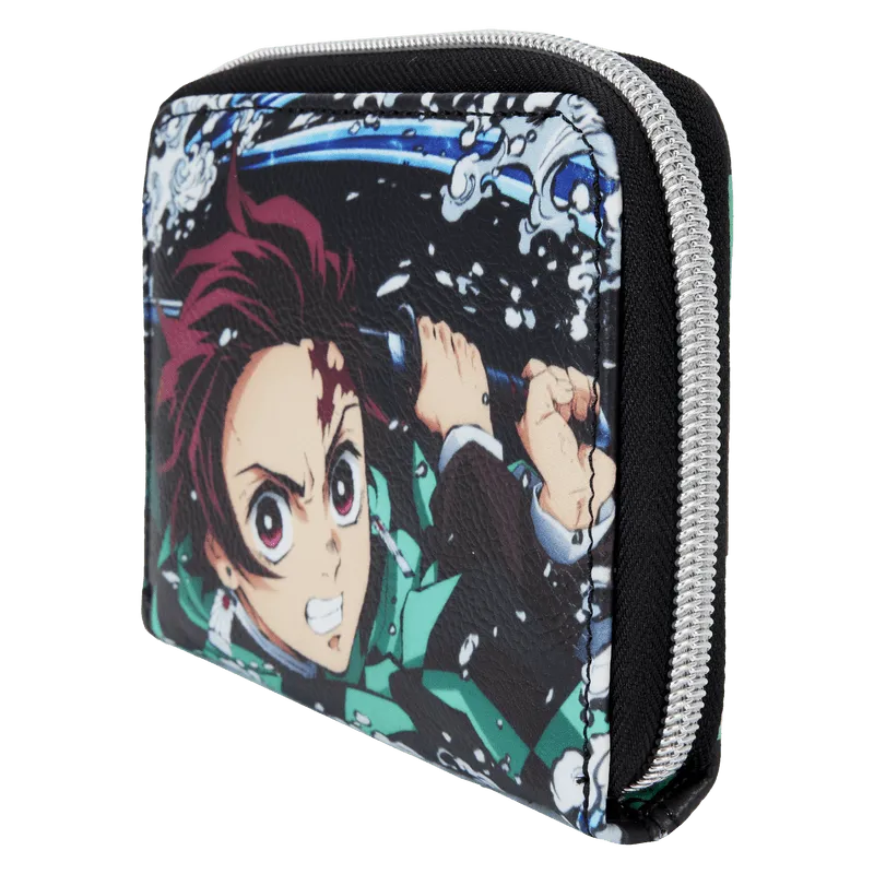 FUNDMSWA0001 Demon Slayer - Tanjiro Kamado Zip Around Wallet - Loungefly - Titan Pop Culture