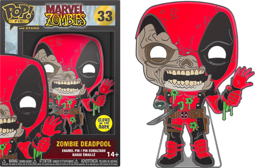 Marvel Comics - Zombie Deadpool 4" Pop! Pin