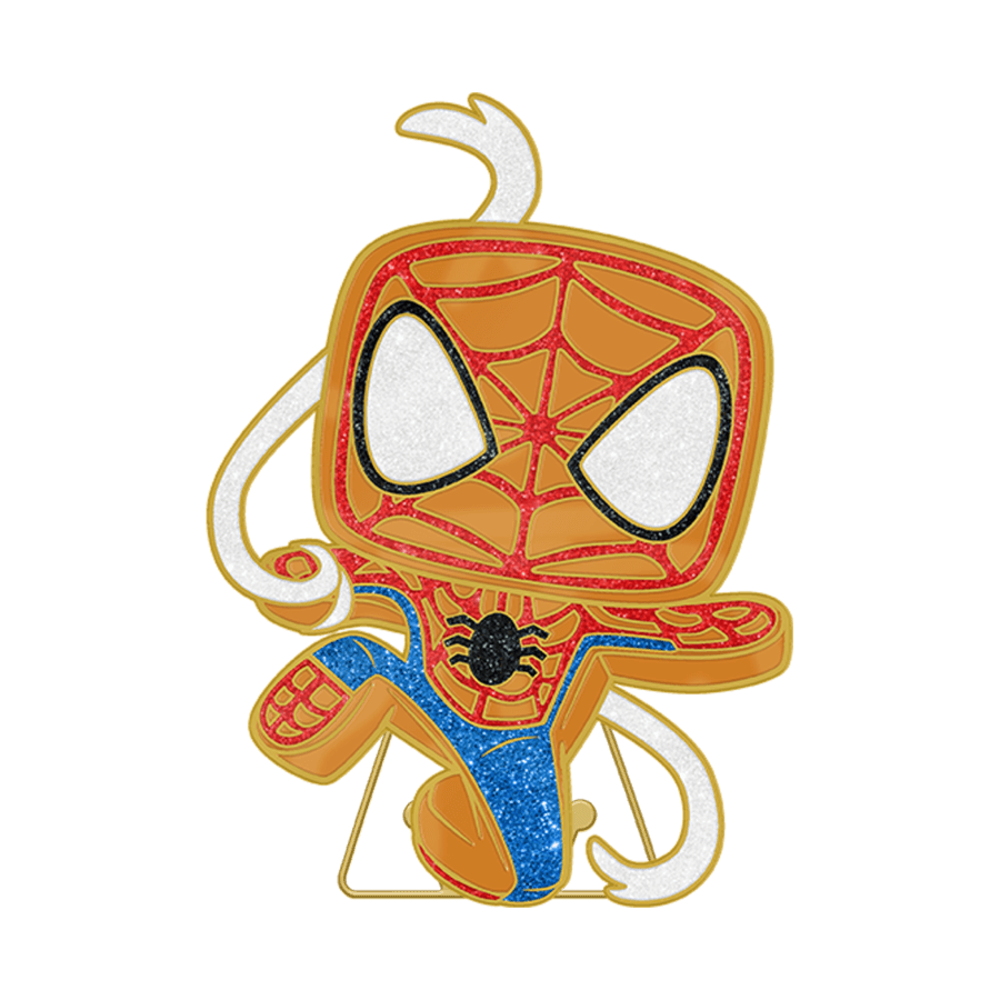 FUNMVPP0102 Marvel Comics - Spider-Man Gingerbread Enamel Pop! Pin - Funko - Titan Pop Culture