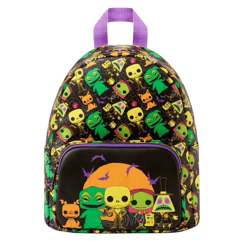 FUNWDBK2357 The Nightmare Before Christmas - Blacklight Backpack - Loungefly - Titan Pop Culture
