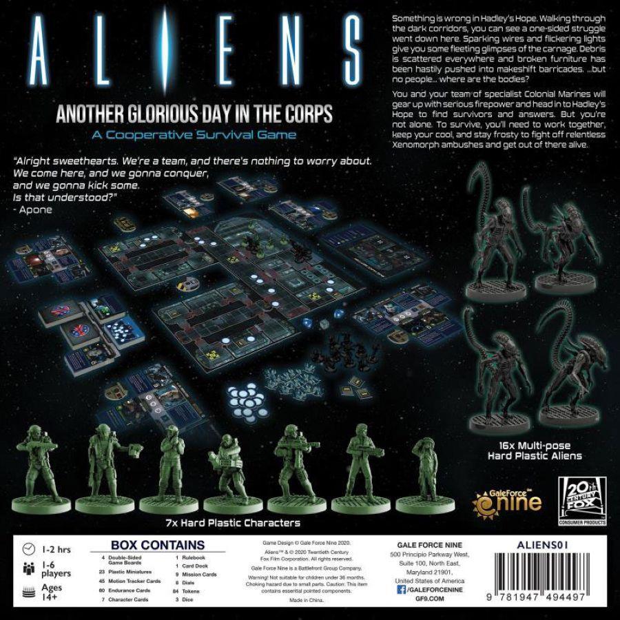 GF9ALIENS01 Aliens - Another Glorious Day in the Corps Board Game - Gale Force 9 - Titan Pop Culture