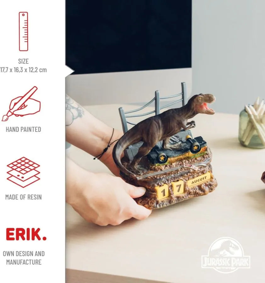 GRUCP3D16 Jurassic Park - T-Rex 3D Perpetual Calendar - Grupoerik - Titan Pop Culture