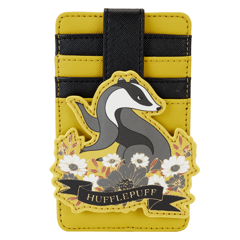 LOUHPWA0170 Harry Potter - Hufflepuff House Floral Tattoo Cardholder - Loungefly - Titan Pop Culture
