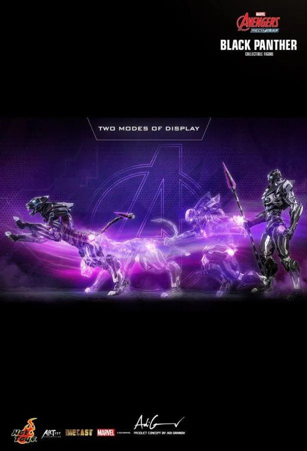 HOTAC05D55 Avengers: Mech Strike - Black Panther Diecast 1:6 Scale Action Figure - Hot Toys - Titan Pop Culture