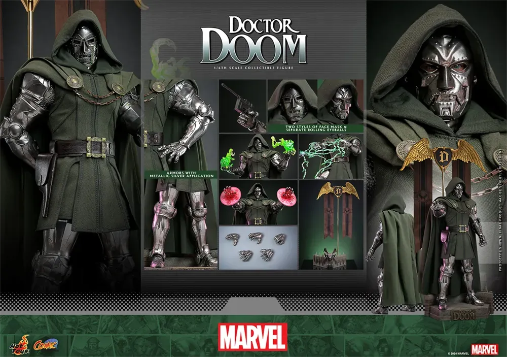 HOTCMS022 Fantastic 4 - Doctor Doom 1:6 Scale Collectable Action Figure - Hot Toys - Titan Pop Culture