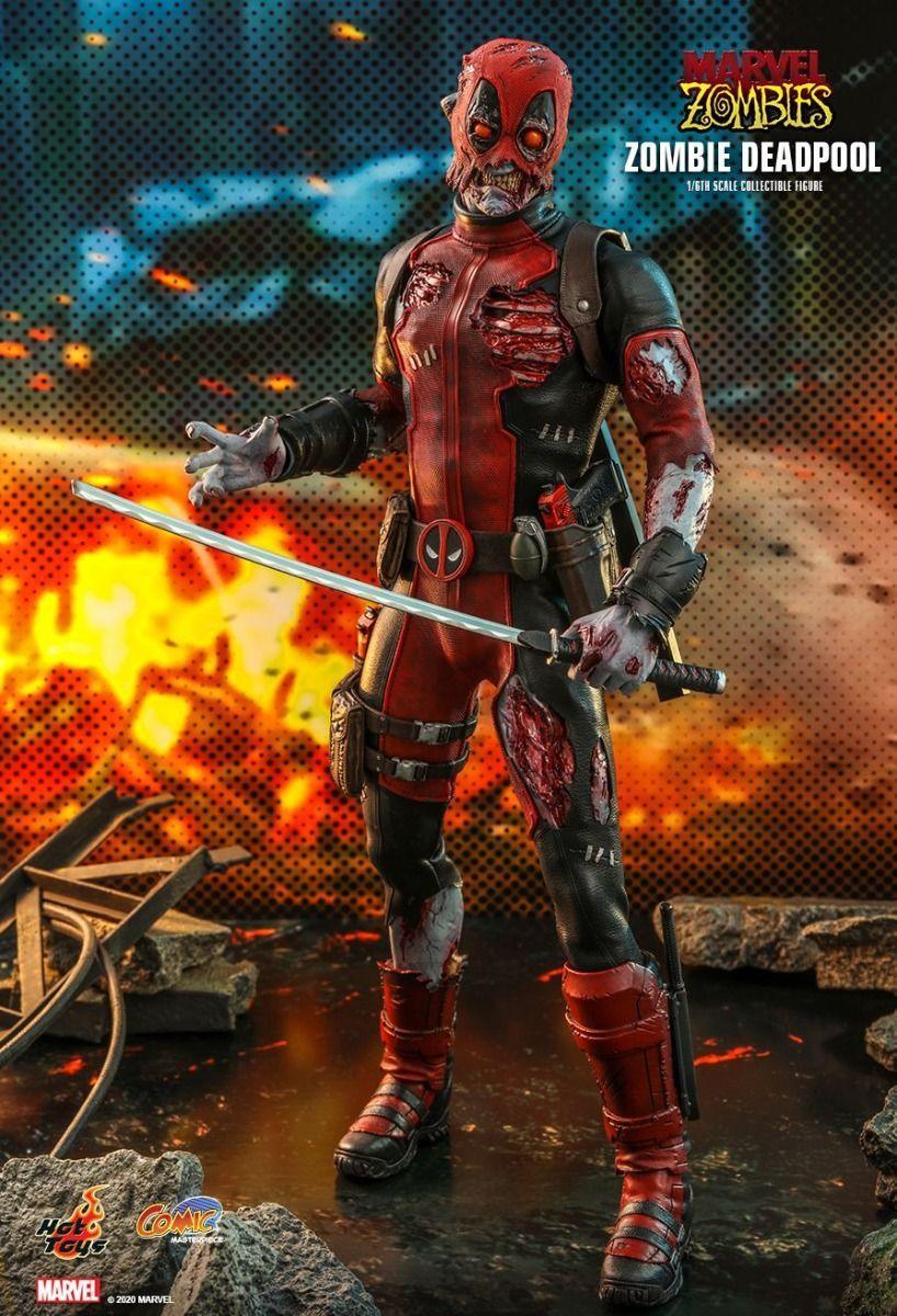 HOTCMS06 Marvel Zombies (comics) - Deadpool 1:6 Scale 12" Action Figure - Hot Toys - Titan Pop Culture